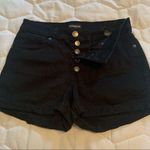 EXPRESS mid rise black midi shorts Size 4 Photo 0