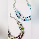 Free People NEW WITH TAGS  Steal the Show Layered Choker Blues 💙🦋 Photo 2