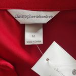 Christopher & Banks  Red Button Blouse Top Photo 4
