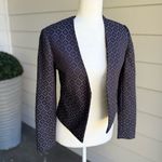 Banana Republic size 2P Geometric Patterned Black Jacket Photo 2