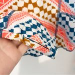 Free People  Aztec Print Henley Long Sleeve Top Medium M Photo 3