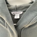 Athleta Women's Small (Oversized) Coaster luxe waffle hoodie teal MSRP $119 Photo 2