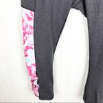Calia by Carrie Underwood Essential Crop Leggings Grey Pink Watercolor Printed Photo 5