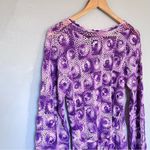 Custom Handmade Crochet Long Sleeved Top Tunic Purple Small Medium Large Photo 1