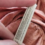 Free People Textured Blush Pink Mini Skirt Ruched Detailing Night Out Size Large Photo 5