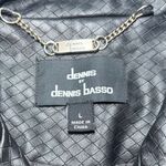 Dennis Basso Dennis by Dennis Brasso Black Faux Leather Women's Jacket Large‎ Diamond Photo 4