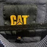 Caterpillar Vintage  Navy Sweatshirt with Yellow Logo Photo 1