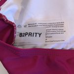 One Piece B2Prity Swimsuit Womens Medium Pink High Neck  Halter Ruched Photo 8