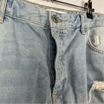 ZARA  Light Wash Distressed High Rise Jean Shorts 14 Photo 3