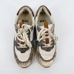 Madewell Kickoff Trainer Sneakers in Leather and Spot Mix Calf Hair 9.5 Photo 5