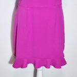 TCEC Fuchsia Pink Mini Dress with Ruffle Hem Size Large Wedding Guest Dress Photo 4