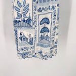 Maggy London NWT  Blue White Toile Print Beaded Dress Size 10 Asian Theme Photo 8