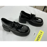 Womans ALGF Slipon Chunky Loafers Size 9 Black NWOT Photo 1