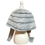 Vintage Faux Fur Stole Cream Gray 1960’s Winter Formal Cocktail Dress Photo 3