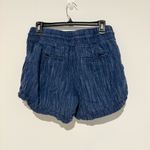 Athleta  Linen Textured High Rise Athleisure short Blue Cabo size 8 Photo 1