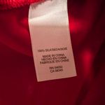 Jones New York  Signature Red 100% Silk Button Front Blouse XL Photo 2