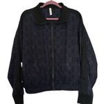Athleta  Brooklyn Track Bomber Womens XL Blue Snake Print Full Zip‎ Jacket Photo 0