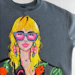 ZARA  Women’s Oversized Pop Art Graphic Icon Sweatshirt Gray/Multi Size L NWOT Photo 9