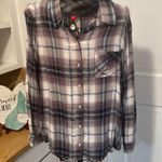 a.n.a 🤩🤩🤩BOGOHO 🤩🤩🤩Blur/Gray LS Plaid Button Down Shirt-XL Photo 1