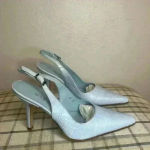 Coup D'etat leather classy‎ Blue Crocodile Women's Heels/Sandals Size 6 Photo 4