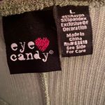 Eye Candy NWT  Green Thermal V-Neck Long Sleeve Shirt Photo 3