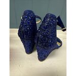 Betsey Johnson Royal Blue Bling Women’s Debie Sandals Size 7 Dressy Wedding Photo 3