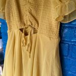 Puff Sleeve‎ Romper Yellow Size M Photo 1