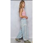 POL -Jogger pants in double gauze, embroidery detail Photo 3