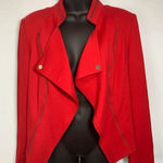 Bianca Nygard Red Crop Blazer Red Size 10 Photo 0
