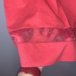 Downeast  pink stretchy lace stripe office midi pencil skirt Photo 2