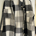 Pretty Garden Flannel Plaid Oversized Shacket Photo 0