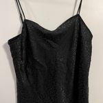 Black Cheetah Print Cowl Neck Tank Size L Photo 0