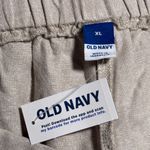 Old Navy NEW High Waist Faux Wrap Linen Blend Mini Skort Size XL Neutral Photo 4