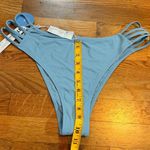 Cupshe Women’s XL Blue Fit and Comfort Strappy Bikini Bottom Swim Suit New Beach Photo 1