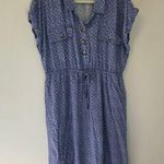 Lucky Brand Blue Popover Shirt Dress Photo 0