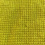 Ralph Lauren 100% Cashmere Polo  Neon Yellow Waffle Raglan Knit Sweater Size L Photo 8