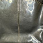 Nike  TOTE BAG Women's Vintage HERITAGE Vertical Leather BA2943 Silver Black Photo 3