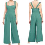 Gal Meets Glam  Nicole Square Neck Jumpsuit green size 6 Photo 2