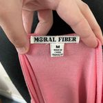 Moral Fiber Cross Front Peach Colored Tank Top Photo 2