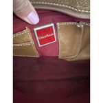 Cole Haan Leather Satchel Purse Handbag Top Handle Flap Closure Brown Photo 9