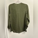 Live 4 Truth  olive green Lace-Up Blouse Photo 1