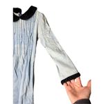 Vintage Fads‎ Denim Cottagecore Maxi Dress Modest Grunge 90s 80s Size 8 Blue Photo 3