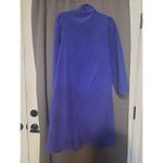 Sears At Home Wear Purple Nightgown, House Coat with Embroidery, Vintage Zip Up Blue Size undefined Photo 1