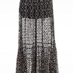Tularosa  revolve Lexi Embroidered Beaded Maxi Skirt Size extra Small in Black Photo 6