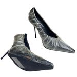 Jeffrey Campbell new ༄ Ikon Plastic Wrapped Pointy Toe Spike Stiletto Pumps ༄ 6M Photo 9