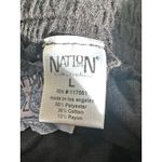 Nation Ltd  Womens Black‎ Terry Cloth Lounge Shorts Elastic Waist Pockets Size L Photo 4