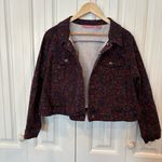 Woman Within ‎ Floral Denim Jacket And Jeans Set Size 12W/16W Photo 1