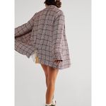 Free People We The Free Fp Houndstooth Beckett Boyfriend Linen Blazer NWOT Photo 7