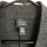 Eileen Fisher Womens Black Wool Jacket Lightweight 1 Button Sweater Knit Career Photo 7