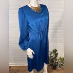 Maggy London  Royal Blue Long Sleeve Dress Photo 4